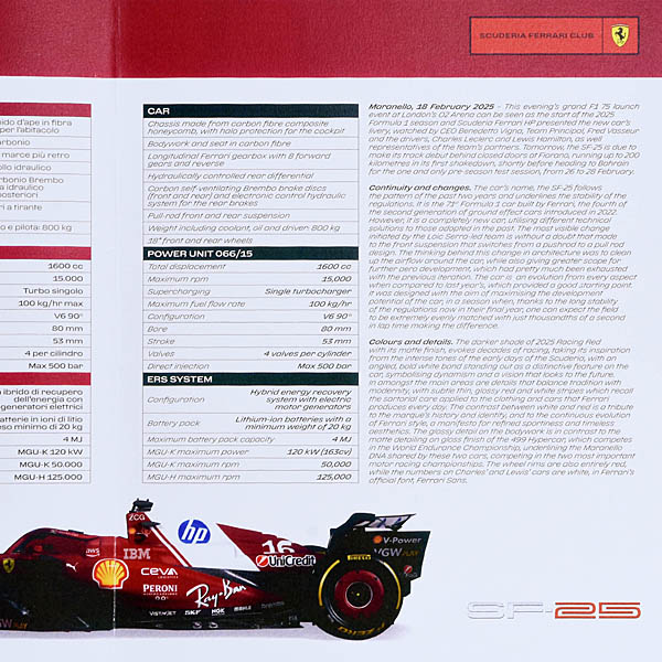 Scuderia Ferrari SF-25ץ쥹꡼եå&ɥ饤Сɥå
