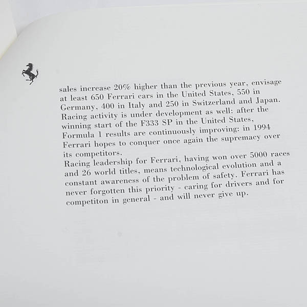 L'idea Ferrari Berlin 1994 Press Release