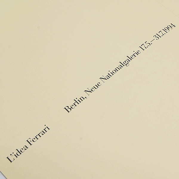 L'idea Ferrari Berlin 1994 Press Release