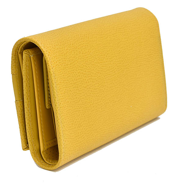 Ferrari Genuine tri-fold Leather Wallet (Yellow)