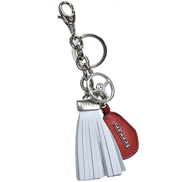 Ferrari純正レザータッセルキーリング