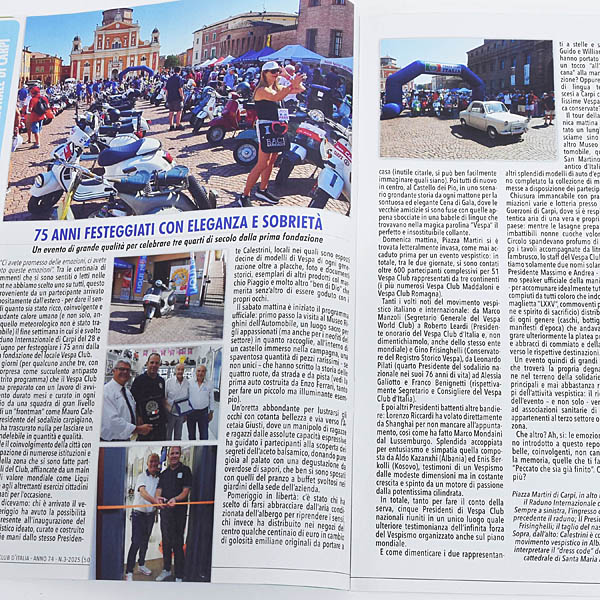 Vespa Club ITALIA会報誌 2025 No.3