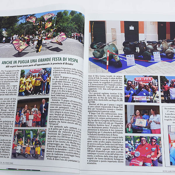 Vespa Club ITALIA会報誌 2025 No.3