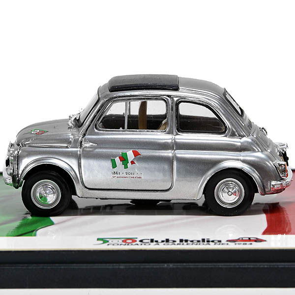 1/43 FIAT 500D Italy 150th Anniversary Memorial Model by FIAT 500 CLUB ITALIA