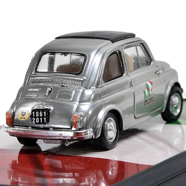 1/43 FIAT 500D Italy 150th Anniversary Memorial Model by FIAT 500 CLUB ITALIA