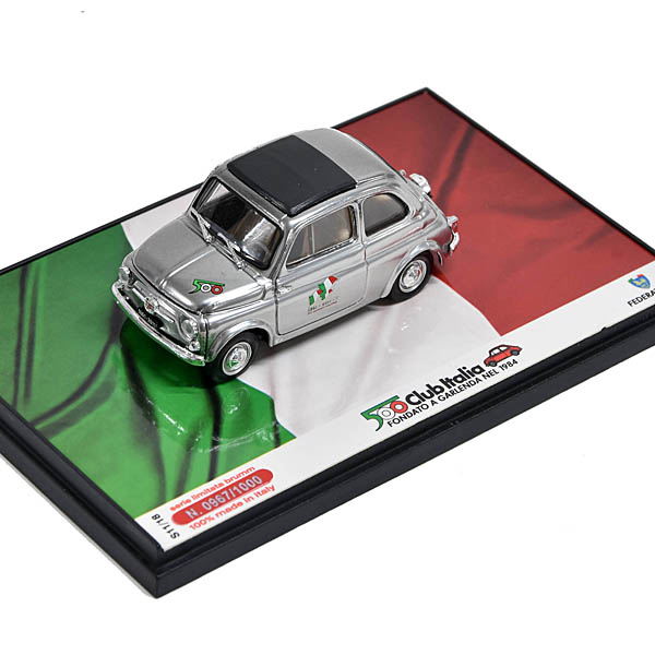 1/43 FIAT 500D Italy 150th Anniversary Memorial Model by FIAT 500 CLUB ITALIA