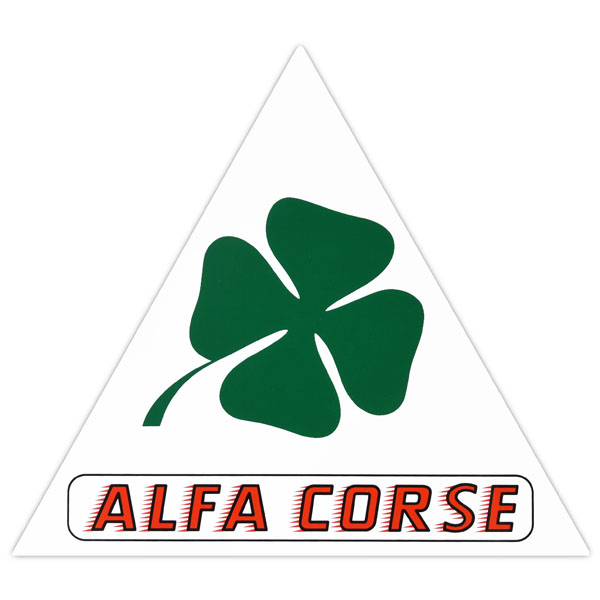 Alfa Corse三角ステッカー(L)
