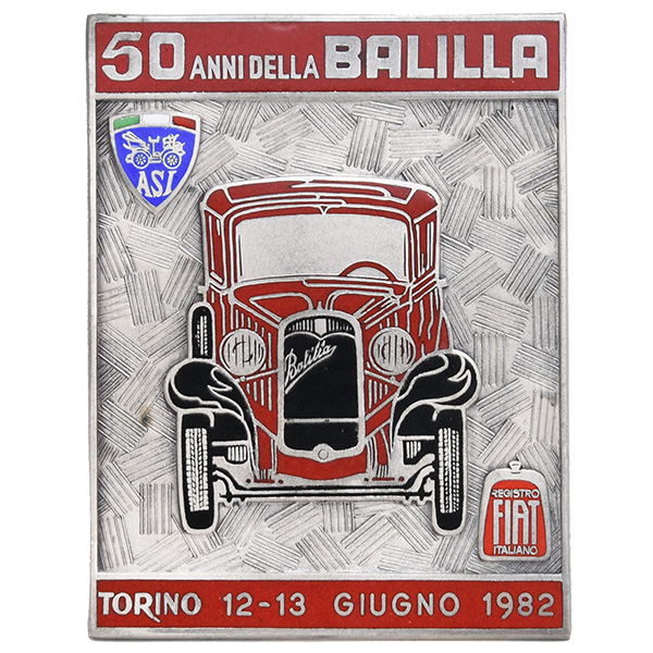FIAT BALILLA 50周年記念エンブレムプレート