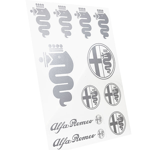 Alfa Romeo Stickers set (Silver)