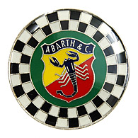 ABARTH Checkered Emblem (Round)