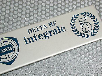 LANCIA Delta HF Integrale 5 Badge for Interior