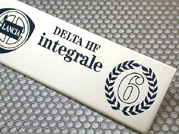 LANCIA Delta HF Integrale 6 Badge for Interior