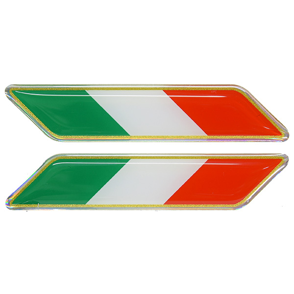 Italian Flag 3D Sticker Set(Tricolore/Small.)