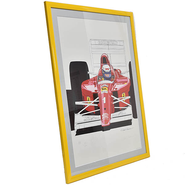 Scuderia Ferrariアランプロストサイン入りポスター