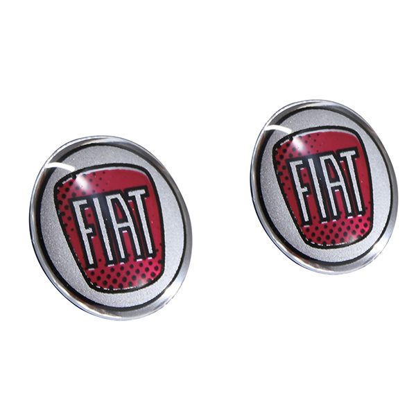FIAT Official 2007 New Emblem 3D Sticker Set(12mm/2pcs.)