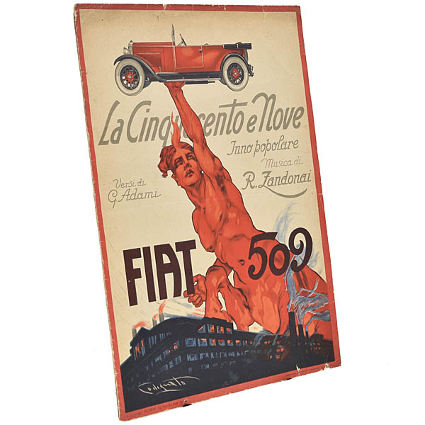 FIAT 509 LA CINQUECENTO E NOVEオリジナルソング楽譜1925年