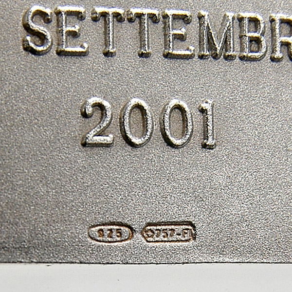Ferrari F1 2001 ITALIA G.P. Sterling Silver Keyring