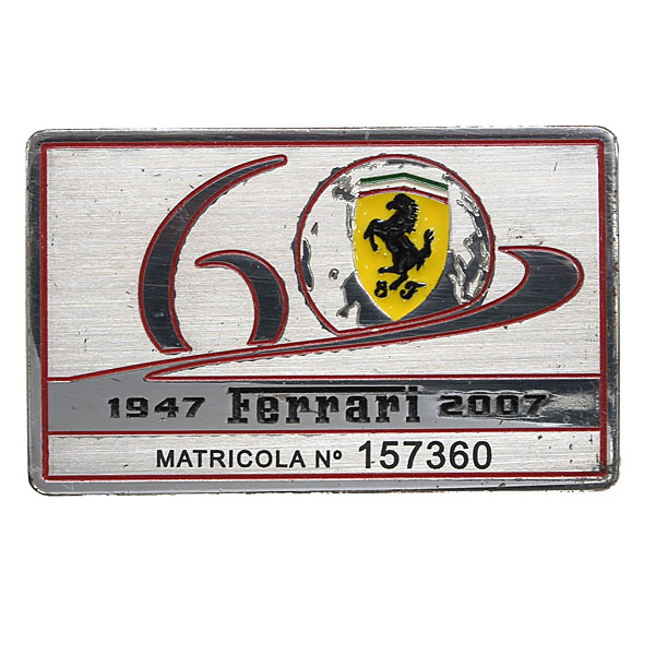 Ferrari純正60周年記念室内用エンブレムプレート
