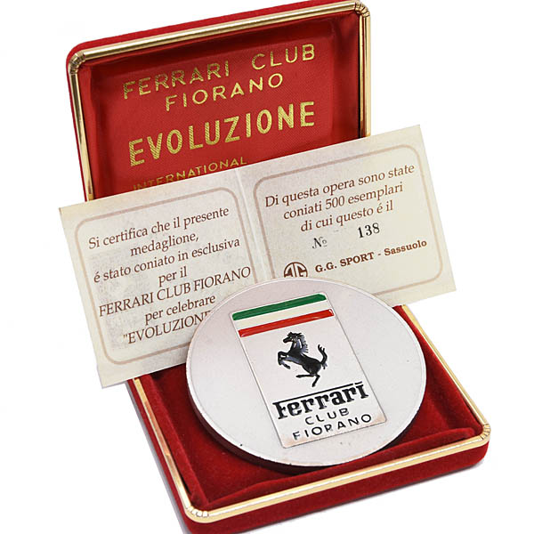 1990 FERRARI CLUB FIORANO Evoluzione Rendez Vous Commemorative Medal