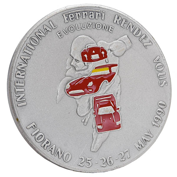 1990 FERRARI CLUB FIORANO Evoluzione Rendez Vous Commemorative Medal