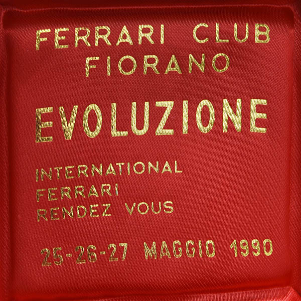 1990 FERRARI CLUB FIORANO Evoluzione Rendez Vous Commemorative Medal